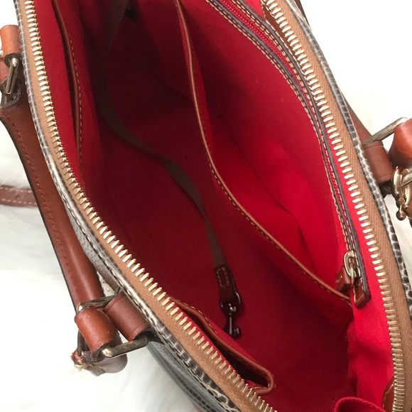 Dooney & Bourke Embossed Lizard Zip Satchel